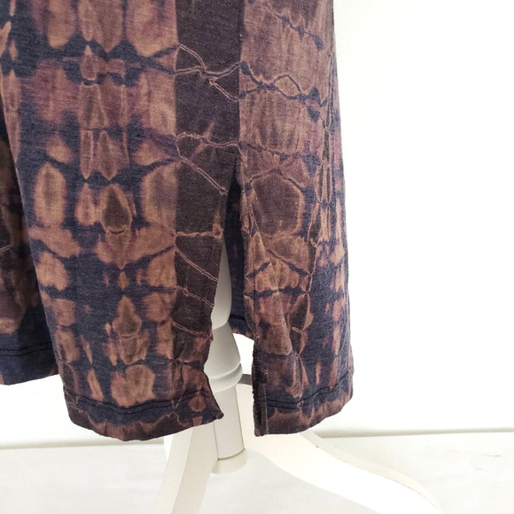 Maronie SIZE M Blue Sleeveless Cross Back Casual Summer Dress Open Side MADE USA - Picture 5 of 10